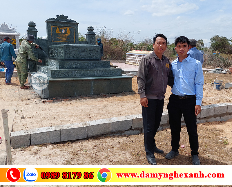 Bán Mộ Đá Xanh Rêu Theo Yêu Cầu tại Bình Thuận
