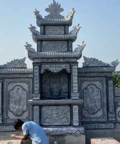 Lăng Cánh Đá Xanh Đen 02 - Mẫu Lăng Cánh 3.2m Đá Đen Đầu Đao Rời