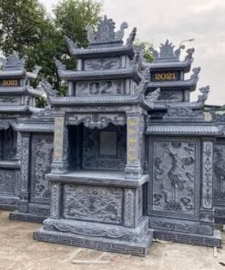 Lăng Cánh Đá Xanh Đen 01 - Mẫu Lăng Cánh 3.2m Đá Đen Đầu Đao Rời