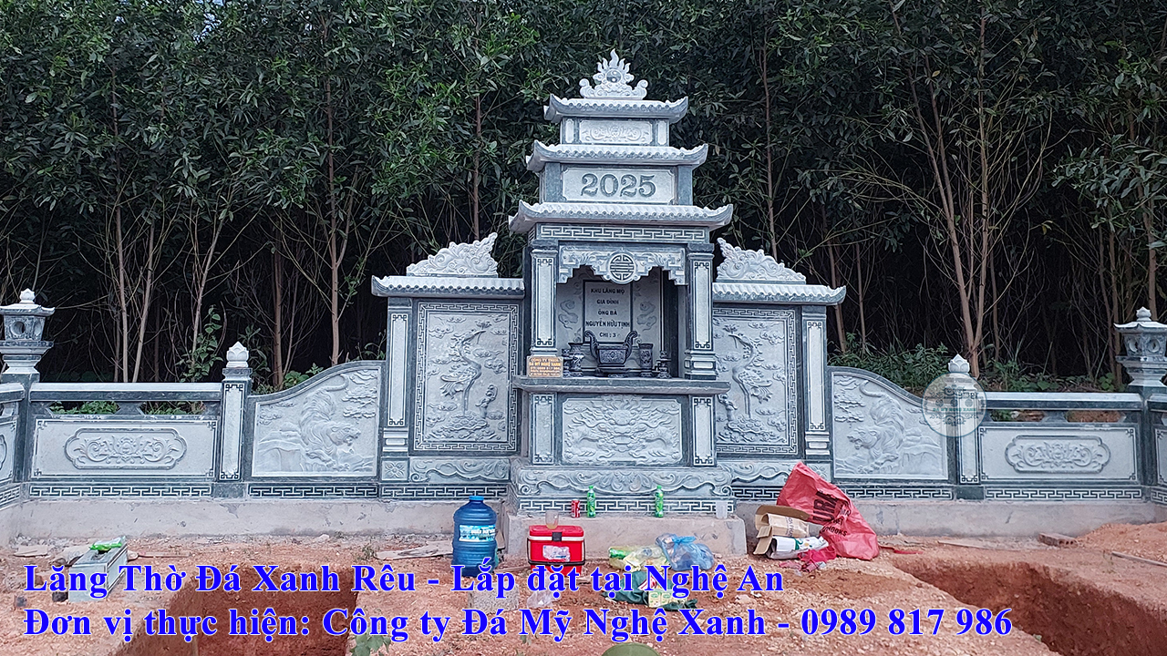 Lăng thờ Đá Xanh Rêu 87x147x575